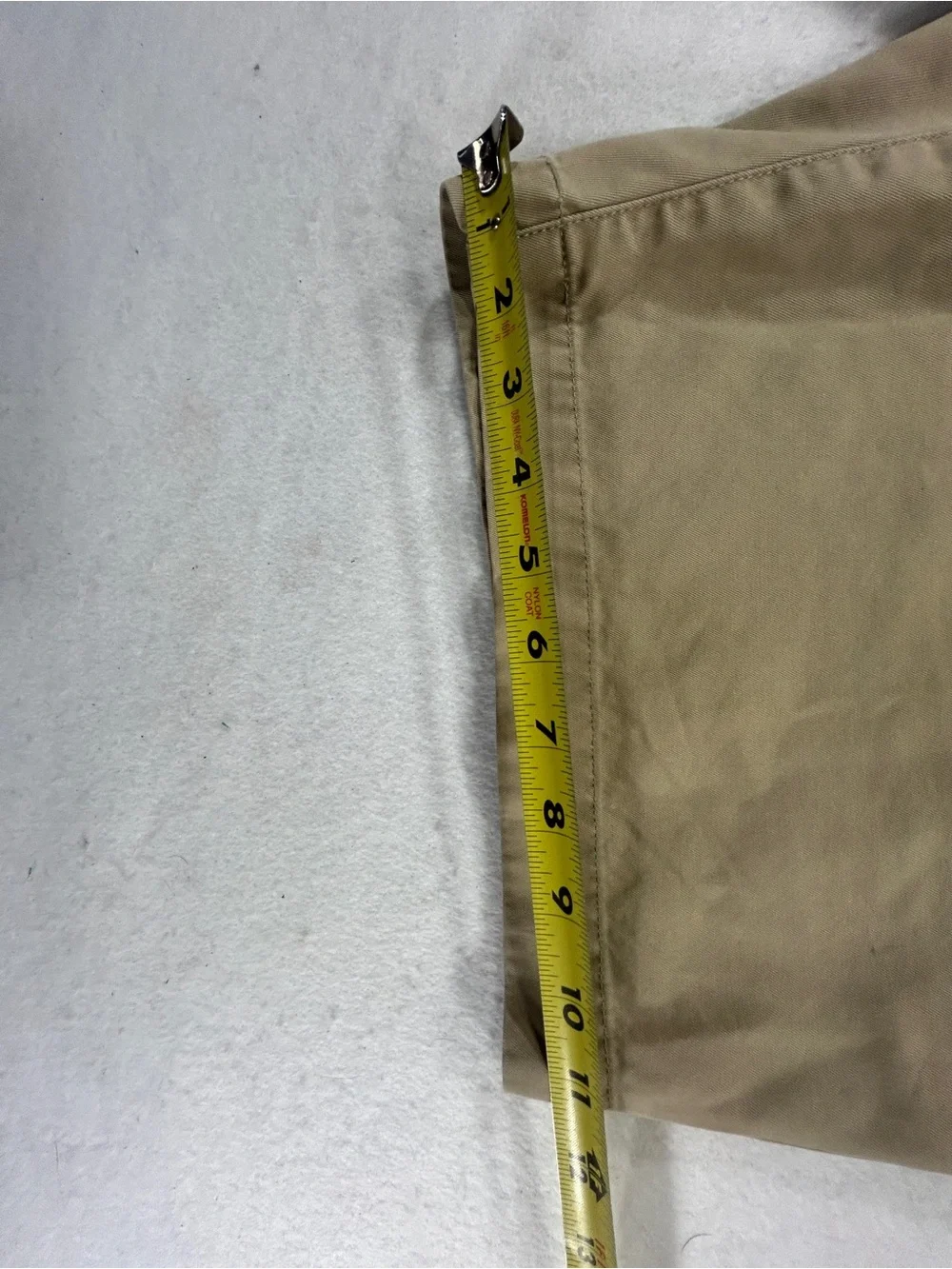 Banana Republic Mens 32 Khaki Chino Shorts Beige Flat Front 9